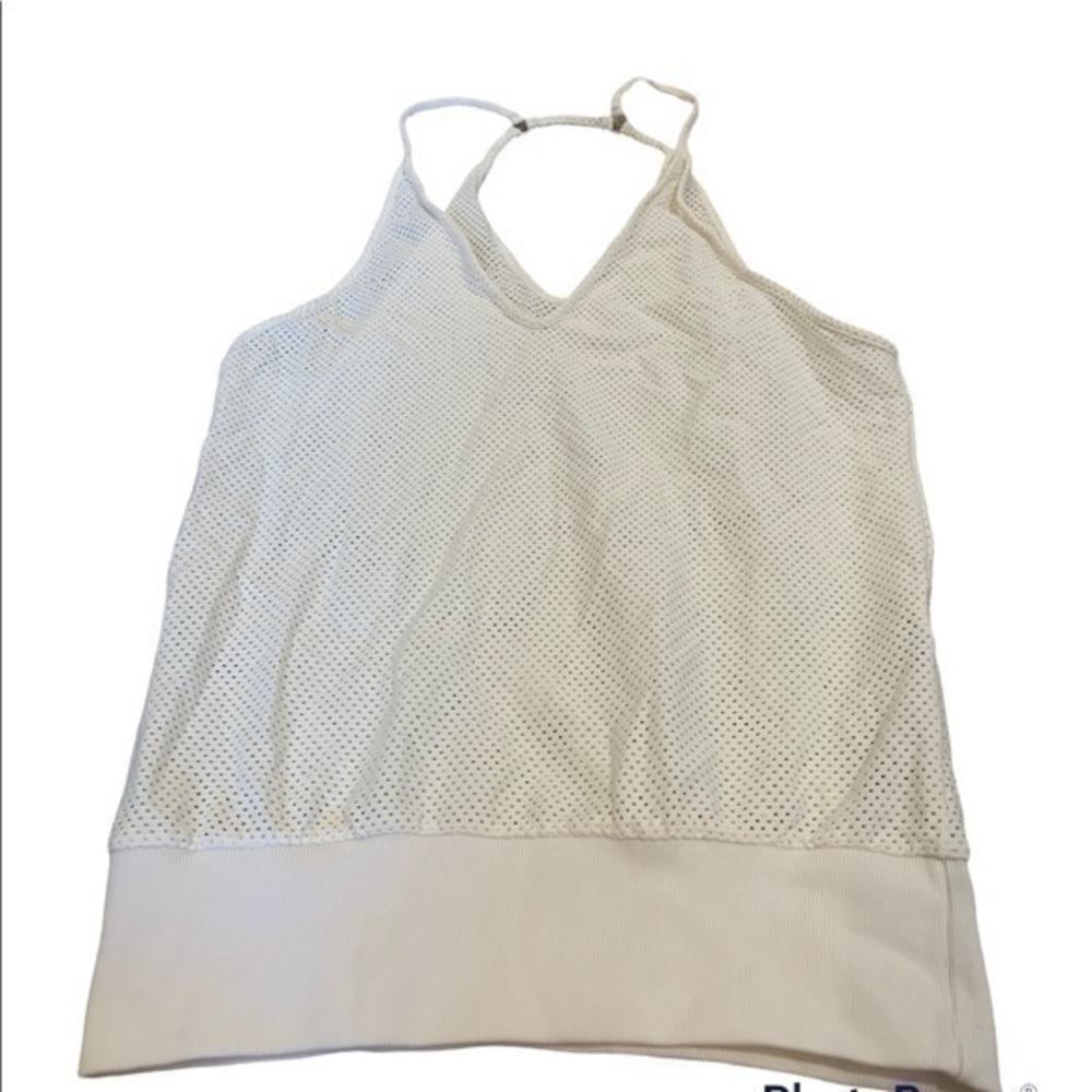 Bluefish white mesh top xs
